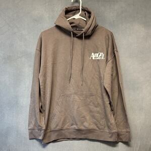 PrettyLittleThing Angel Energy Hoodie Gray Oversized Medium Angel Numbers